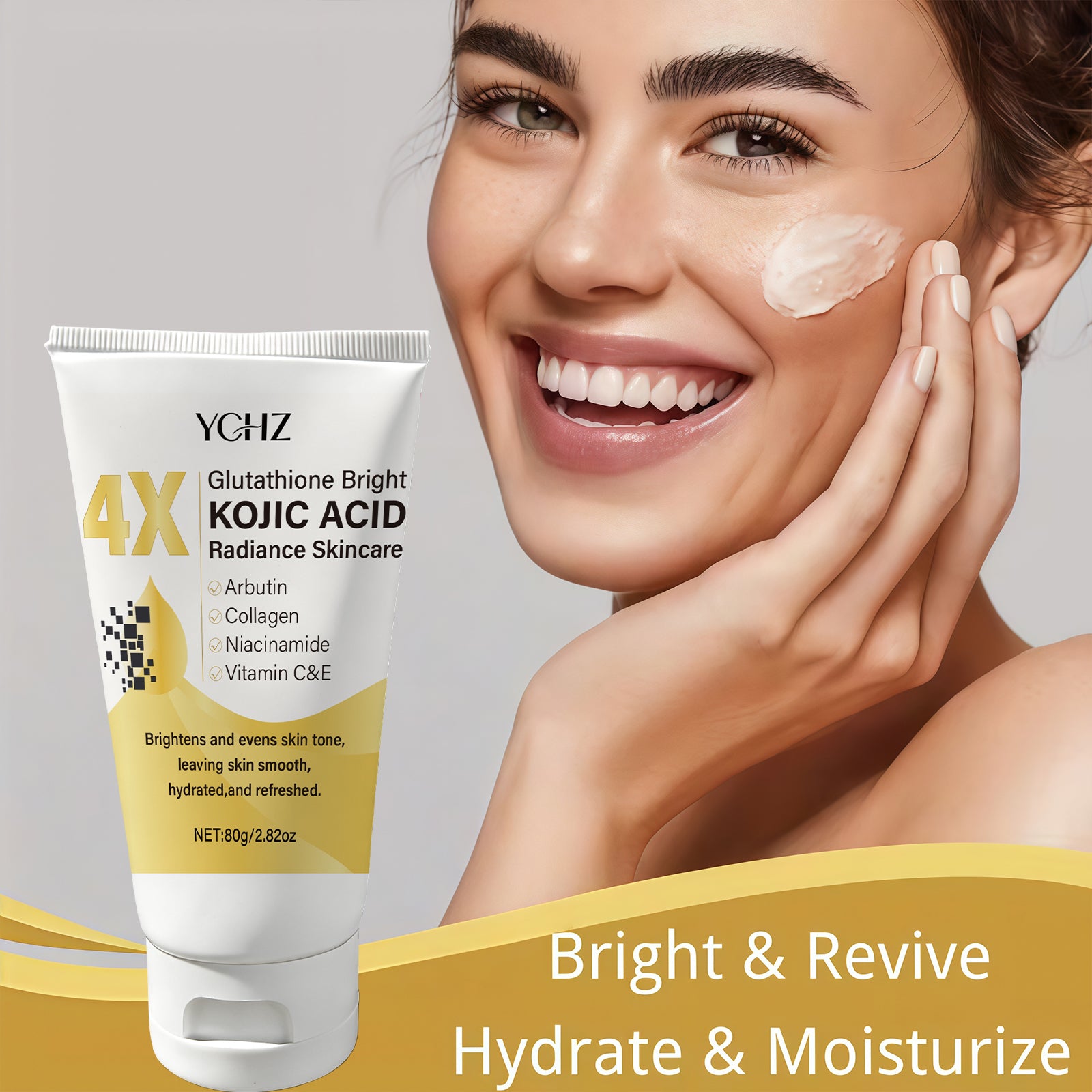 Kojic Acid Face Cream Evens Out Skin Tone